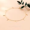 Simple And Colorless Small Strip Colored Gold Feet Chain Accessories 9