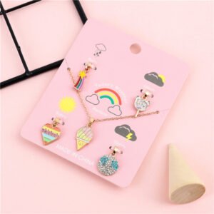 Children’s Ice Cream Lollipop Alloy Necklace Necklaces
