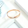 Roman Numerals Titanium Steel Women’s Bracelet Rose Gold Plated Cross X-Shaped Diamond Bracelet Bracelets 10 Roman Numerals Titanium Steel Women’s Bracelet Rose Gold Plated Cross X-Shaped Diamond Bracelet Bracelets 10