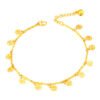 Four Leaf Clover Vietnam Sand Gold Anklet Necklaces 12
