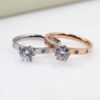 4 Small Diamond Rose Gold Rings BestSelling 10