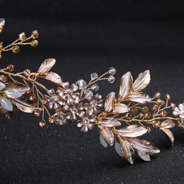 New Handmade Hairband Gold Leaf Headdress Bridal Hair Accessories Bridal Jewelry Accessories 11