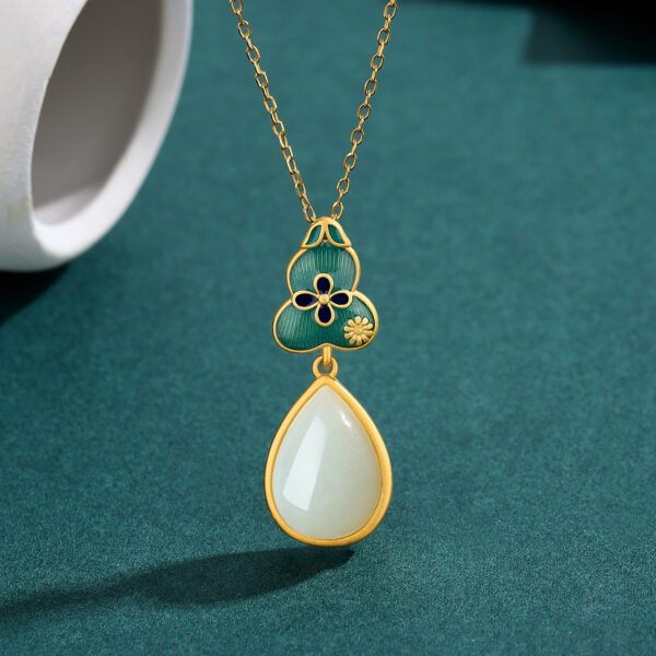 Women’s Fashion Unique Gold-plated Eardrop Pendant Bracelet Ring Suit Earrings 5