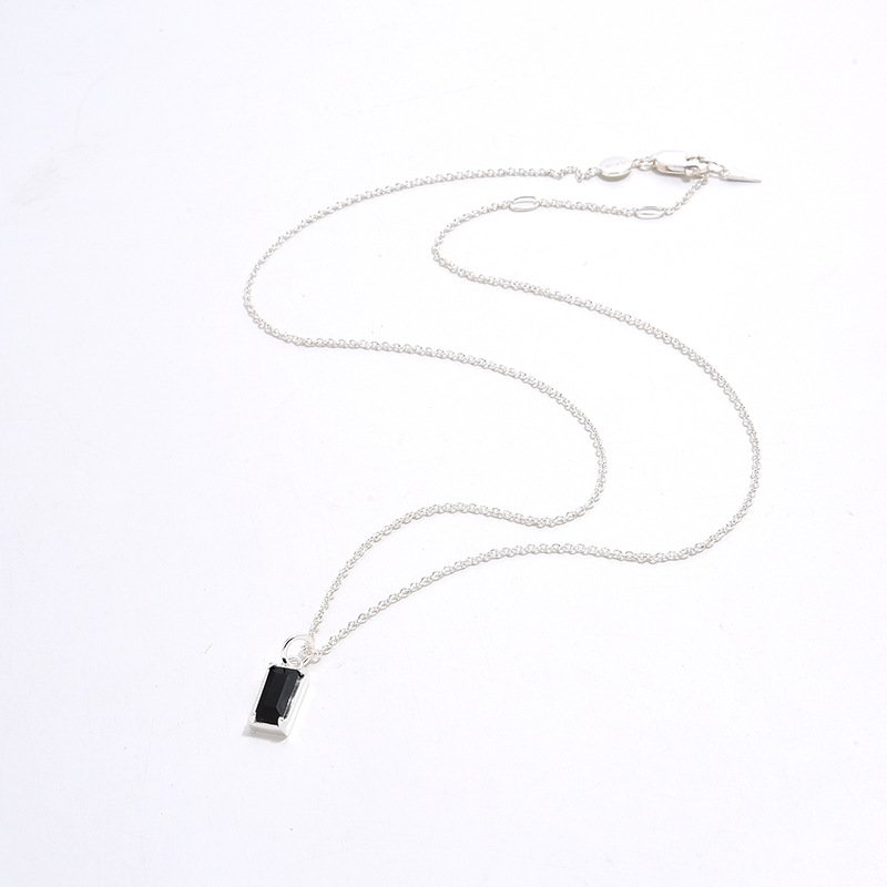 S925 Silver 18K Gold Plating Simple Fashion Exquisite High-grade Black Zircon Necklace Necklaces 5 S925 Silver 18K Gold Plating Simple Fashion Exquisite High-grade Black Zircon Necklace Necklaces 5