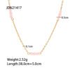 Necklace 18K Gold-plated Stainless Steel Pearl Necklaces 20