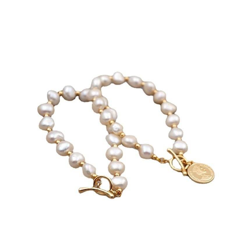 Freshwater Pearl Bracelet Female 14k Real Gold Bracelets 2