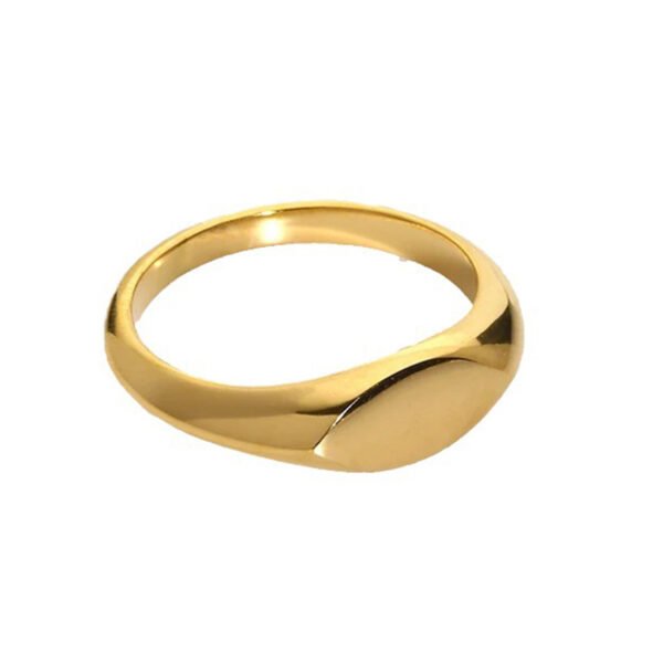 Women’s Light Luxury Trendy 18K Stainless Steel Gold-plated Ring Rings 4