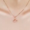 Stall Goods Korean Necklace Rose Gold Plated Synthetic Ross Quartz Pink Crystal Angel Women’s Pendant Clavicle Chain Jewelry Necklaces 8 Stall Goods Korean Necklace Rose Gold Plated Synthetic Ross Quartz Pink Crystal Angel Women’s Pendant Clavicle Chain Jewelry Necklaces 8