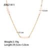 Necklace 18K Gold-plated Stainless Steel Pearl Necklaces 14