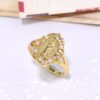 Copper Plating 18K Gold Micro Zircon Ring Rings 15
