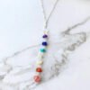 Foreign Trade Color Natural Crystal Gravel Handmade Winding Real Gold Plating Necklac Necklaces 11