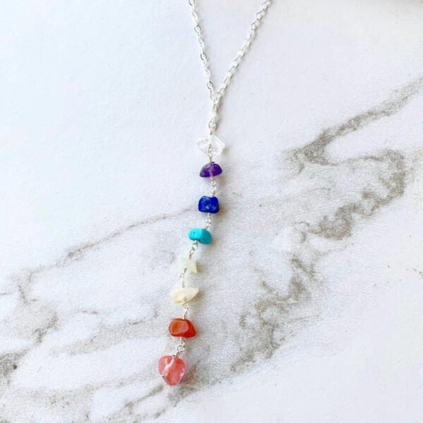 Foreign Trade Color Natural Crystal Gravel Handmade Winding Real Gold Plating Necklac Necklaces 5