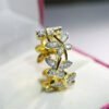 Butterfly Points Female Flower Plated Real Gold Ring OurSpecialSelection 13