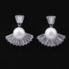 925 Silver Needle Stud Earrings Fashion Pearl Earrings 11