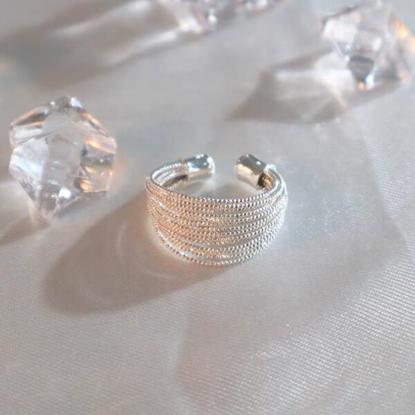 Gold Silver Circle Open Ring Women’s All-matching Graceful Fashion Ring Rings 8