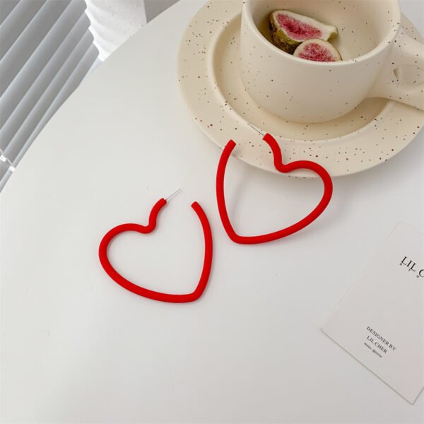Needle Earrings Korea Ins Temperament Earrings Candy Color Love Acrylic Earrings Earrings 4