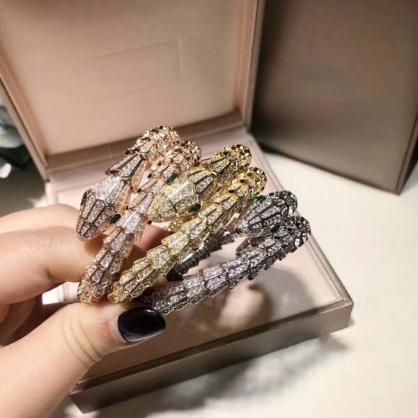 Brass Gold Plated Micro Set Diamond Bracelet Ring Set Bracelets 9