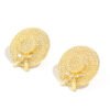 Retro Temperament Personality Straw Hat Earrings Earrings 11 Retro Temperament Personality Straw Hat Earrings Earrings 11