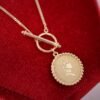 Gold Retro Round Brand Pure Jewelry Necklace Necklaces 17 Gold Retro Round Brand Pure Jewelry Necklace Necklaces 17