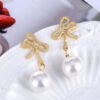 New Fashion Simple Hollow Pearl Women’s Earrings Earrings 8