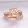 Ladies Ring Set Exquisite Luxury Square Diamond Rings 9