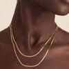 Titanium Steel Gold Plated Necklace Anklets Bracelets Necklaces 10