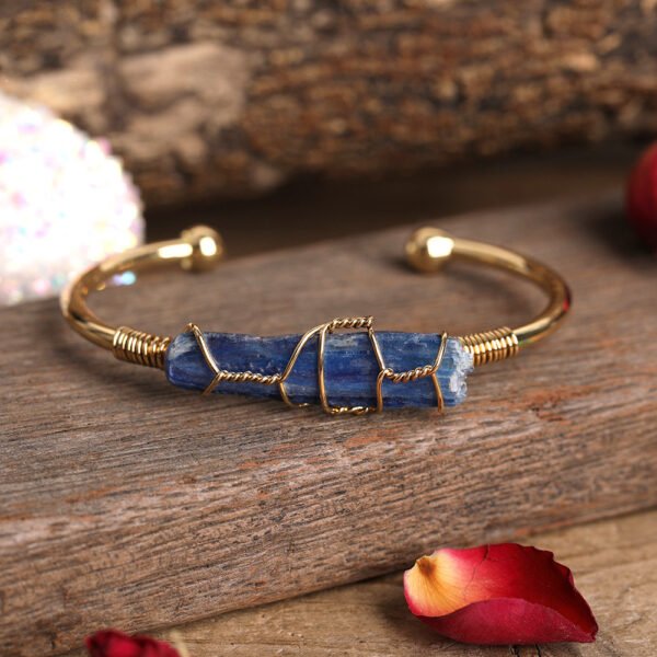 Fashion Gold Copper Wire Wrap Cuff Bangle Bracelets 10