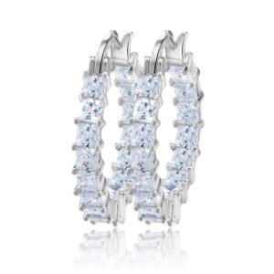 Gold-plated Copper Fashion Earrings, Diamond-set Zircons, Thin Earrings For Women Earrings