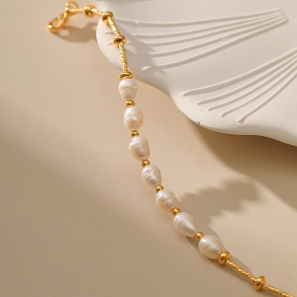 Pearl Gold Round Bead Copper Chain Accessories 5