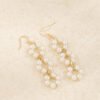 Jewelry Simple Style Pearl Flower Tassel Earrings Earrings 14