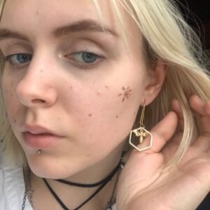 Fashion Three-dimensional Geometric Creative Bee Ear Hook Earrings Earrings