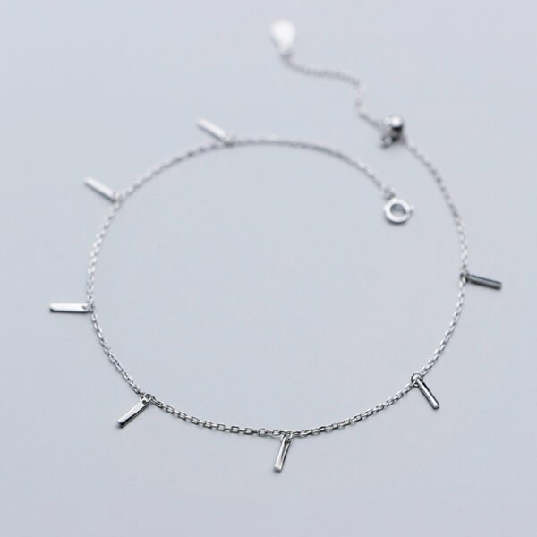 Simple And Colorless Small Strip Colored Gold Feet Chain Accessories 6