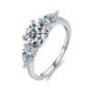 Fashion S925 Sterling Silver Simulation Diamond Bright Ring Rings 20