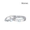 Men And Women Trend Personality Moonstone Crown Couple Ring Rings 16