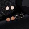Geometric Round Mineral Crystal Earrings Earrings 17
