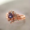 European And American Rose Gold Plated Engagement Ring Rings 16