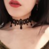 Simple Women’s Necklace Short Lace Clavicle Chain Necklaces 12