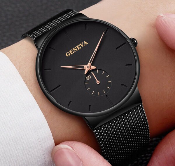 Luxury Men’s Quartz Watch Business Stainless Steel Analog Ultra Thin Waterproof watches 8