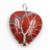 Peach Heart-shaped Lovers Pendant Natural Crystal Tree Of Life Necklace Necklaces 21