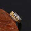 New Viking Style Stainless Steel Gold Dragon-shape Crow Ring Ring Rings 12