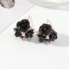 Retro Temperament Stereo Rose Stud Earrings Cute Multicolor Flower Earrings Earrings 13