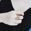 Retro Fashion Cross Multi-layer Big Ring Rings 10