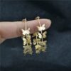 C Earrings Solid Gold Butterfly Earrings Earrings 12 C Earrings Solid Gold Butterfly Earrings Earrings 12