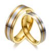 A Pair Of Tungsten Gold Rings For Men And Women For Marriage Proposal Gold Ring Promos25 13