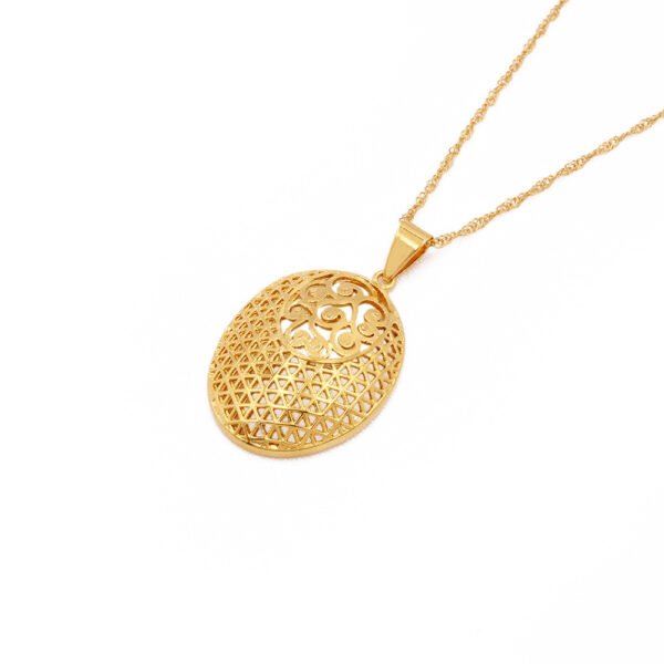 24k Gold Plated Jewelry Set African Jewelry Necklaces 6