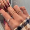 Personality Simple Pure Desire Gold Ring Rings 9
