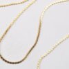 Titanium Steel Gold Plated Necklace Anklets Bracelets Necklaces 16