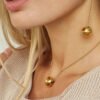Pull-out 18K Gold Stainless Steel Necklace For Women Necklaces 11