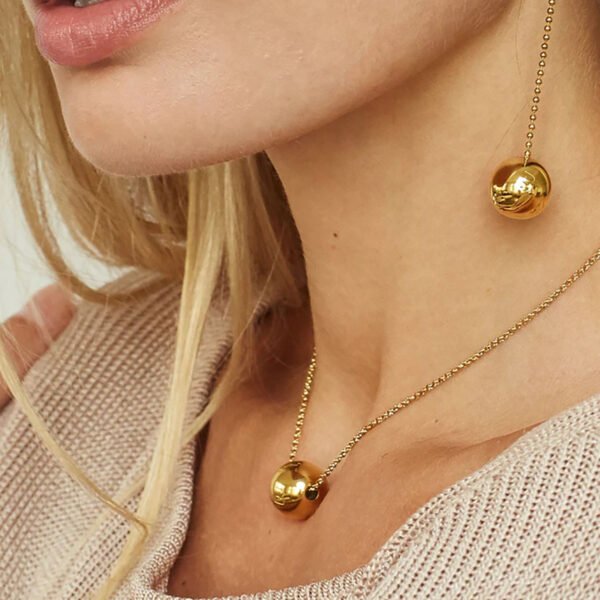 Pull-out 18K Gold Stainless Steel Necklace For Women Necklaces 4