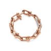Sterling Silver 925 Electroplated 18K Rose Gold U-shaped Bracelet Bracelets 9